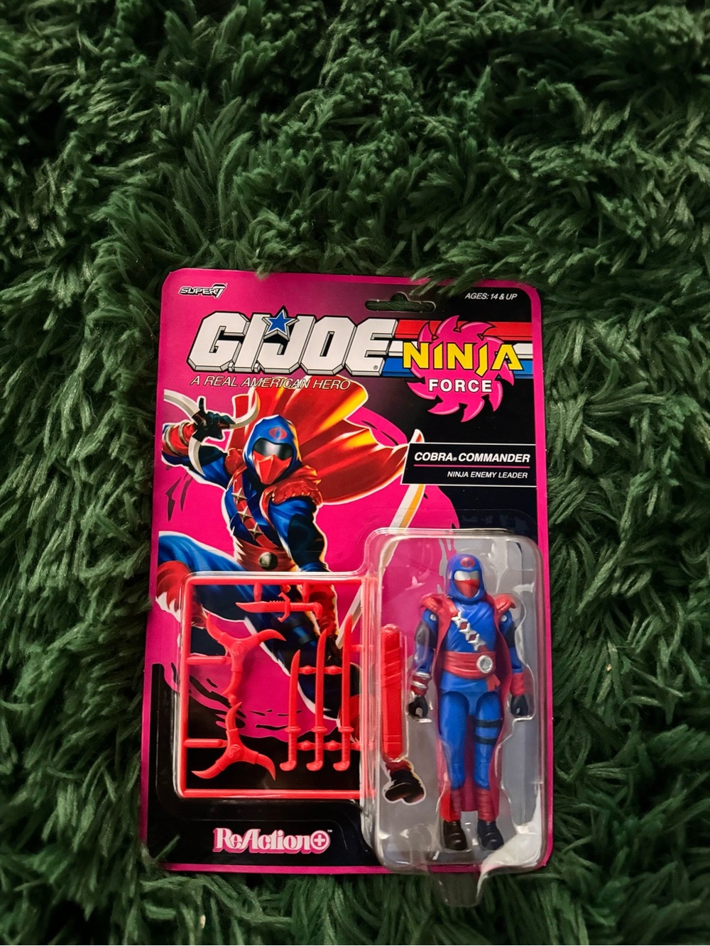 Super7 GI Joe Reaction Ninja Force Snake Eyes 3.75” Figure